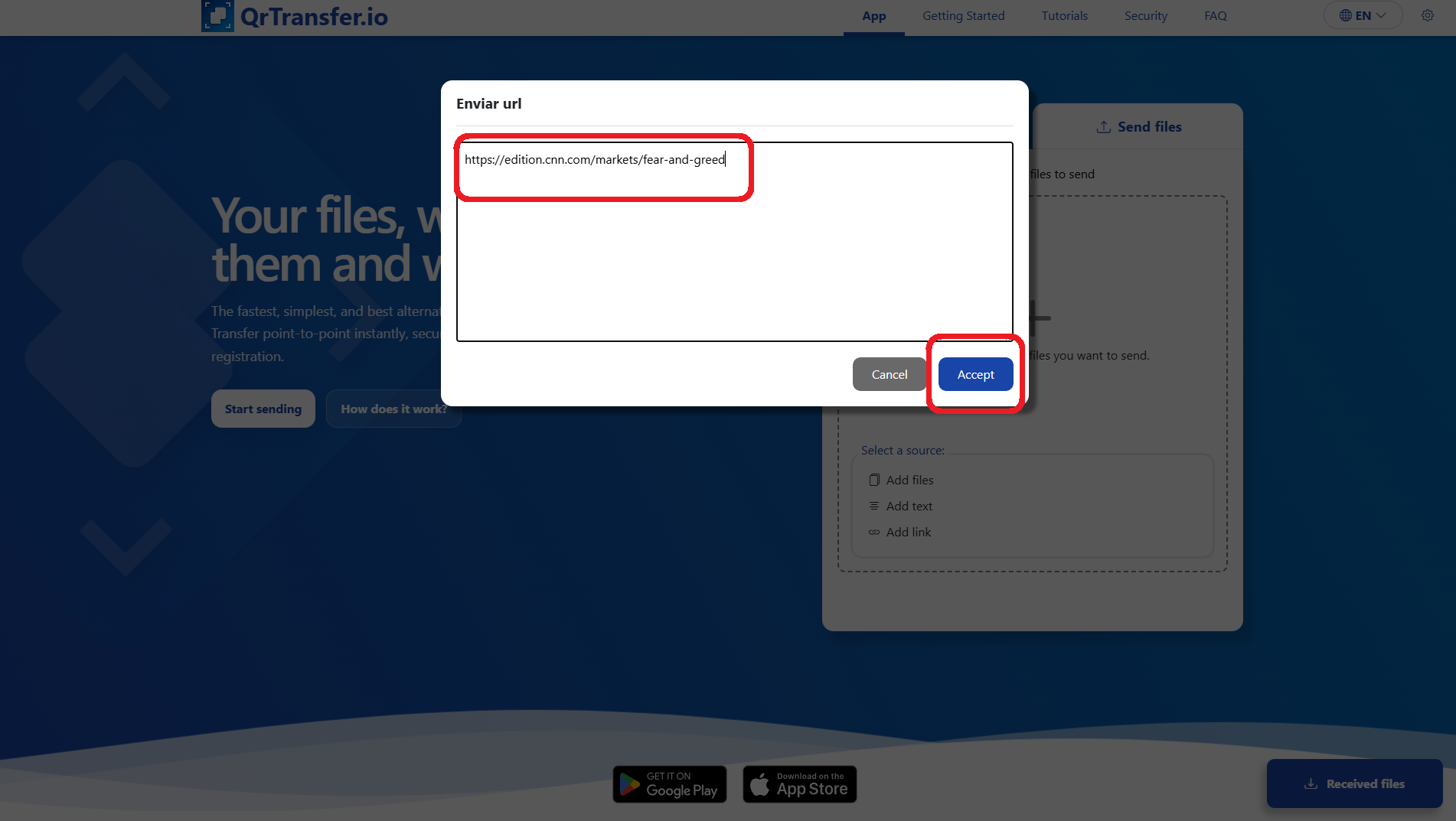 QrTransfer.io · How to open PC links on mobile · Step 1 · Open QrTransfer.io on the PC
