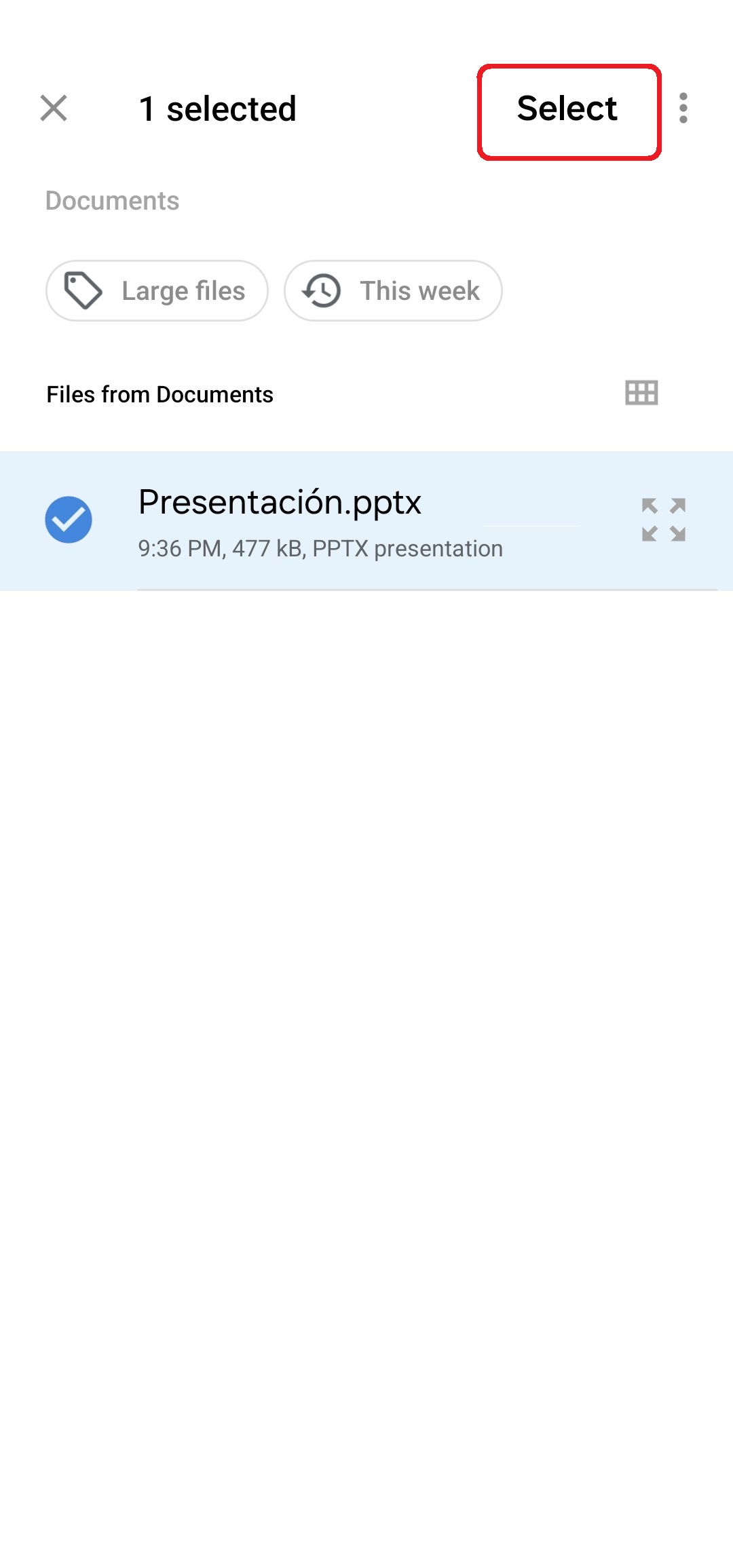 QrTransfer.io · How to send a PowerPoint presentation from mobile to PC · Step 1 · Open QrTransfer.io where you have the presentation