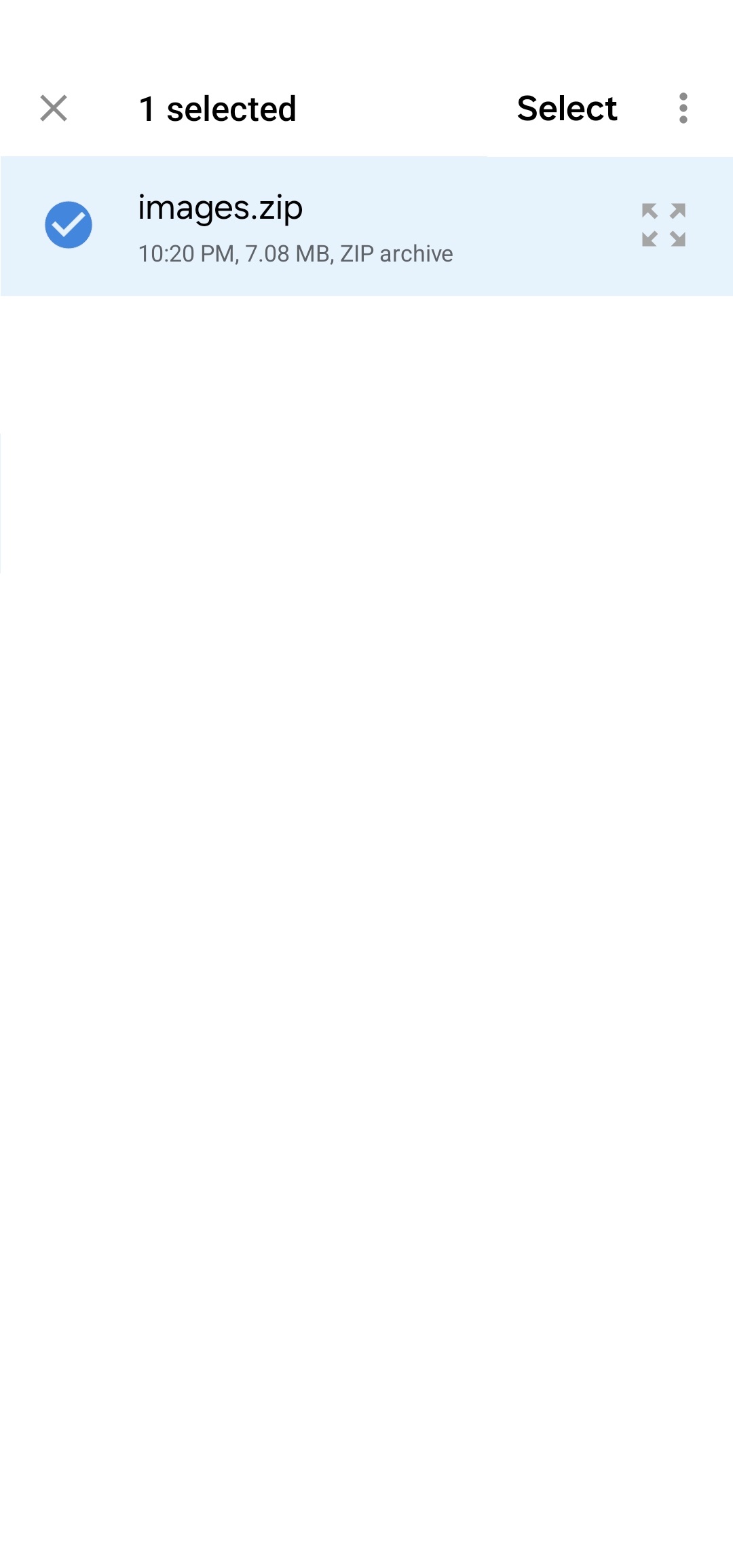 QrTransfer.io · How to transfer a ZIP from mobile to PC · Step 1 · Open QrTransfer.io where you have the ZIP