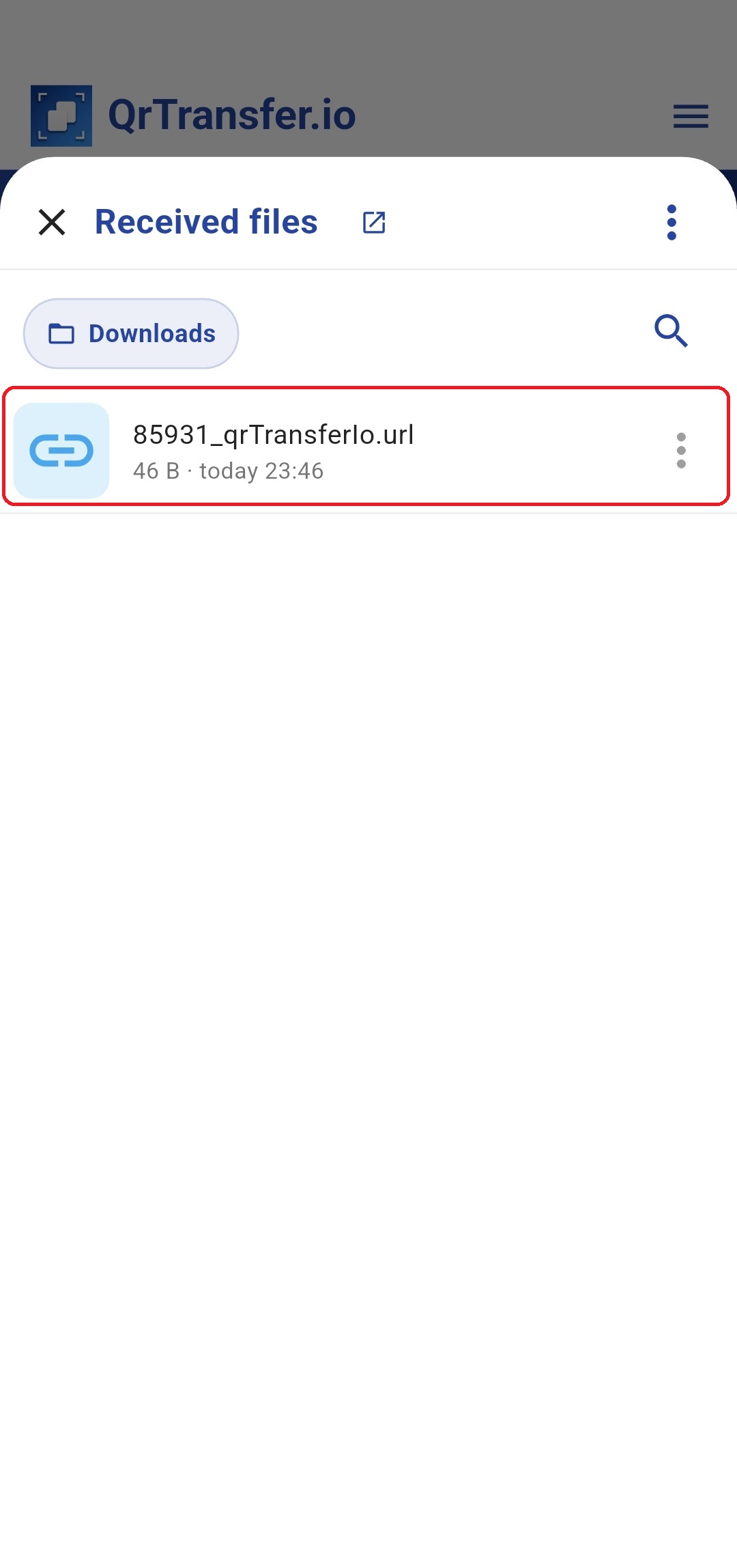 QrTransfer.io · How to open PC links on mobile · Step 4 · Open the link on mobile