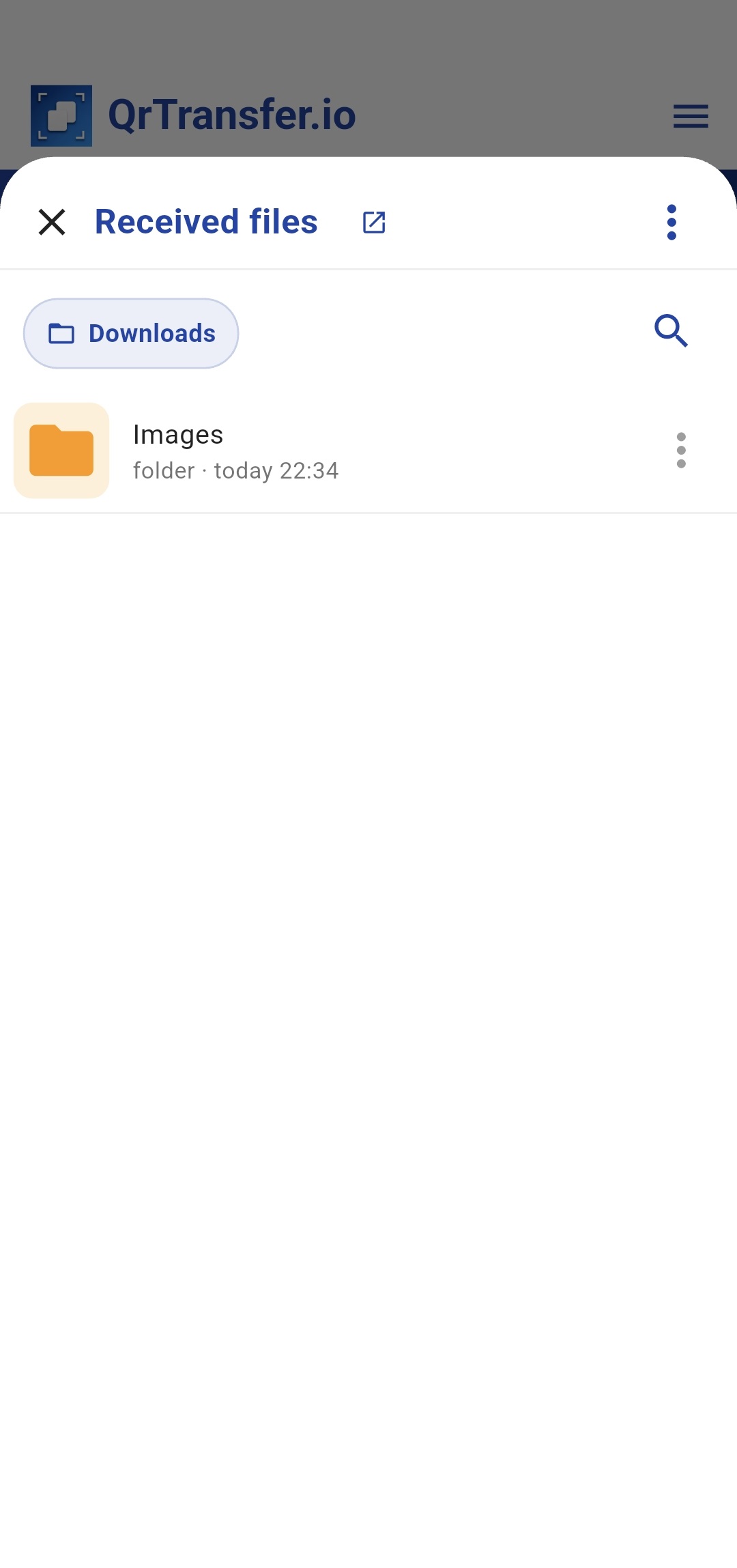 QrTransfer.io · How to send a photo folder from PC to mobile while keeping the order · Step 4 · Check the received folder